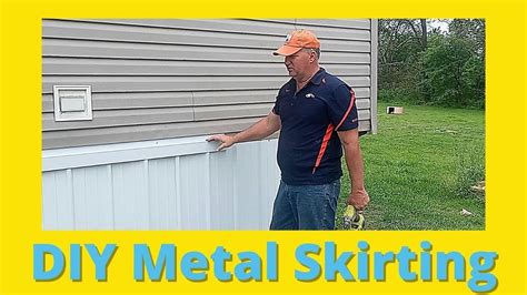 images of metal roofing used as a house skirting|how to install house skirting.